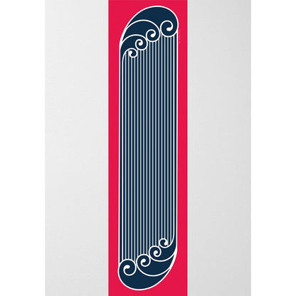 Thee Modern Roots Women Sleek Lines Silk Stole Navy Blue