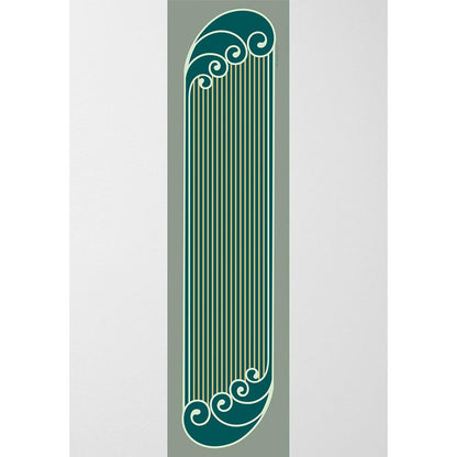 Thee Modern Roots Women Striped Symphony Silk Stole Green