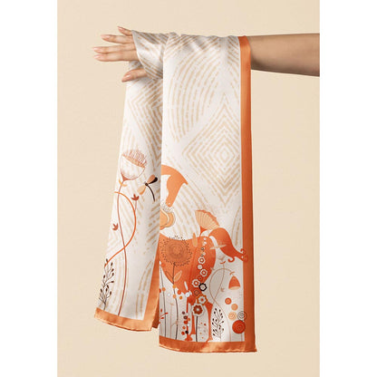 Thee Modern Roots Women The Dragon Lady's Dance Silk Stole Peach