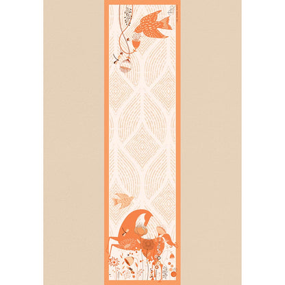 Thee Modern Roots Women The Dragon Lady's Dance Silk Stole Peach