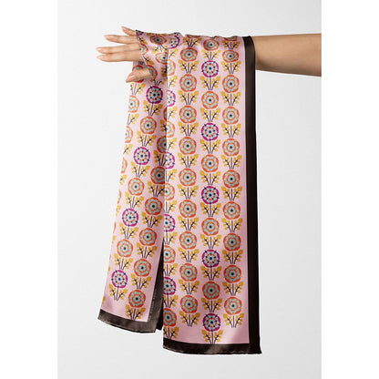 Thee Modern Roots Women Nature's Canvas Silk Stole Pink