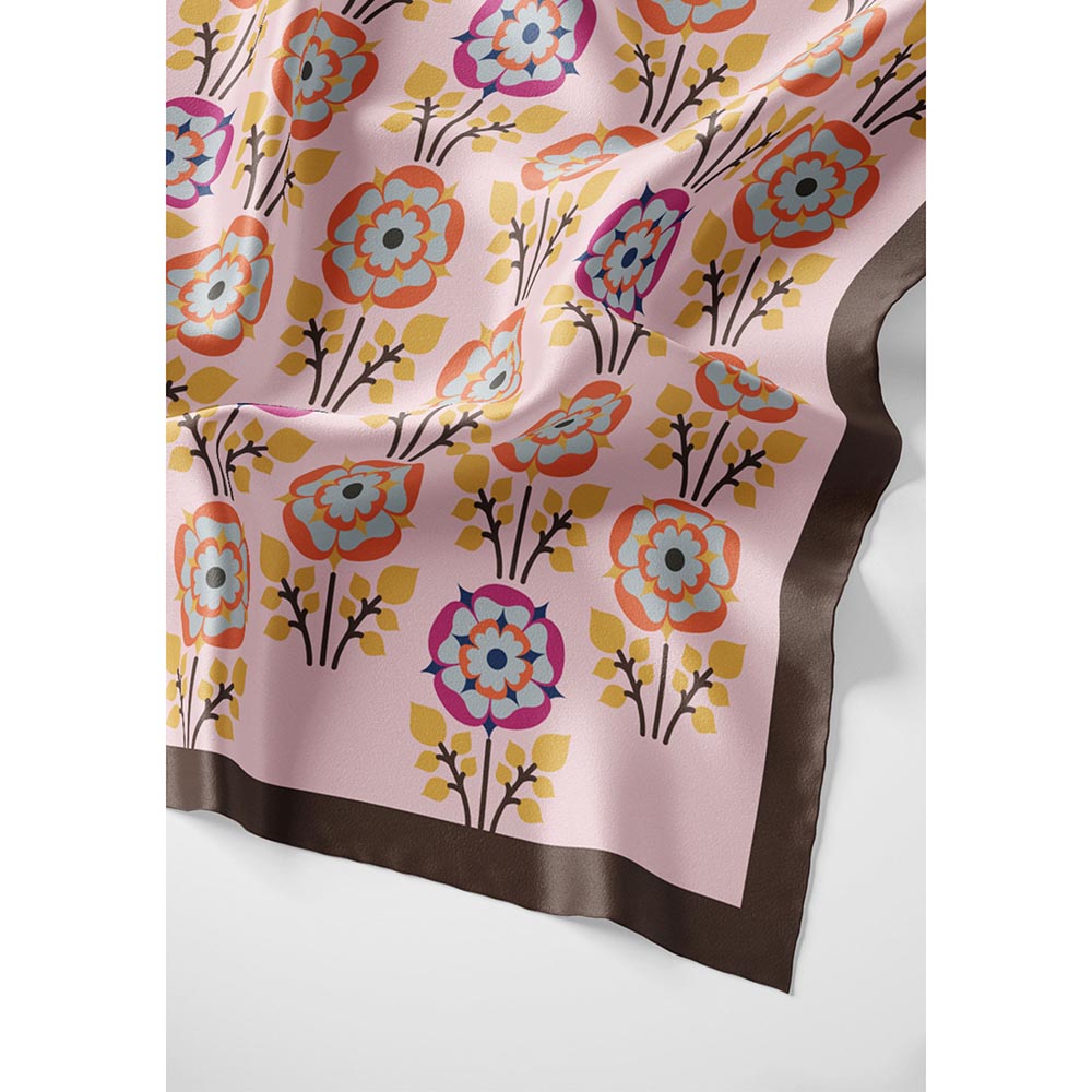 Thee Modern Roots Women Nature's Canvas Silk Stole Pink