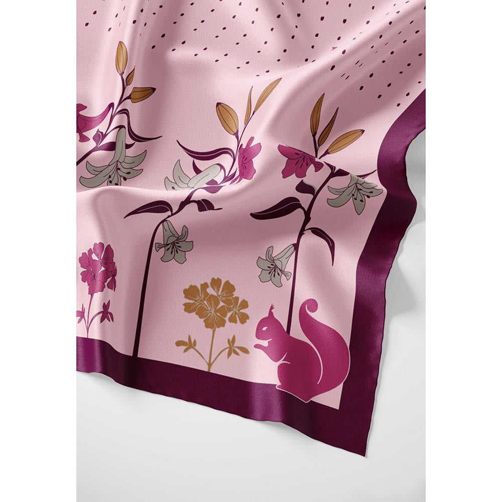 Thee Modern Roots Women Springtime Silk Stole Pink