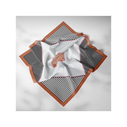 Thee Modern Roots Women Intricacy Unleashed Silk Scarf Black