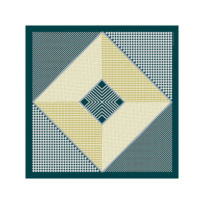 Thee Modern Roots Women Unveiling Artistry Silk Scarf Green