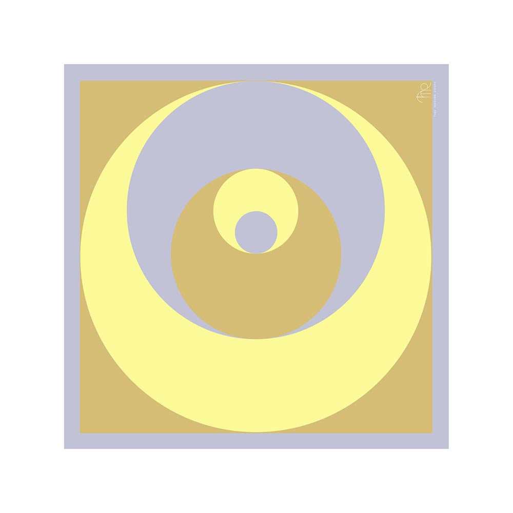 Thee Modern Roots Women Cosmic Wonders Silk Scarf Yellow