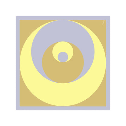 Thee Modern Roots Women Cosmic Wonders Silk Scarf Yellow