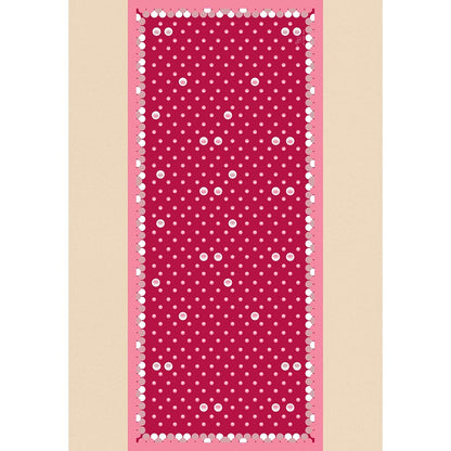 Thee Modern Roots Red Crimson Lotus Silk Dupatta