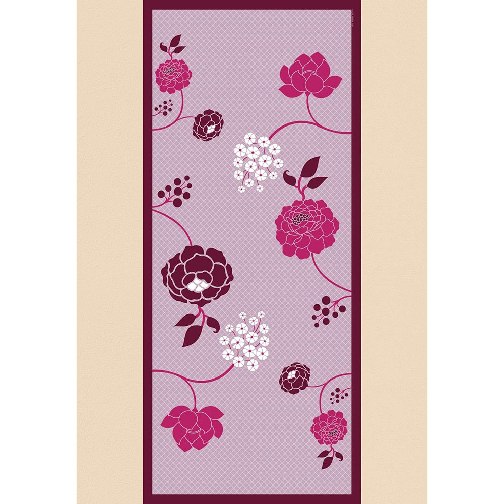 Thee Modern Roots Mauve Mughal Garden Silk Dupatta