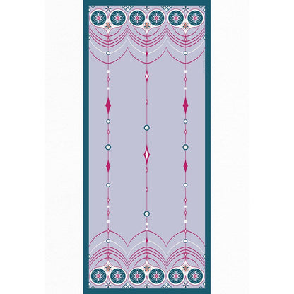 Thee Modern Roots Lavender Whimsical Hearts Silk Dupatta