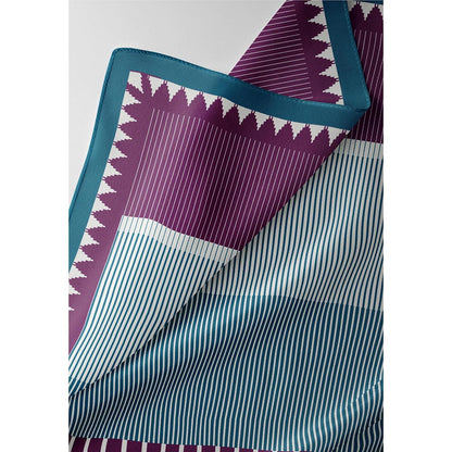 Thee Modern Roots Teal Temple Tales Silk Dupatta