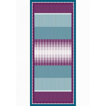 Thee Modern Roots Teal Temple Tales Silk Dupatta