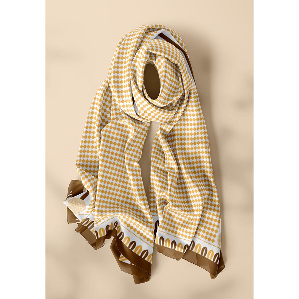 Thee Modern Roots Yellow Timeless Treasures Silk Dupatta