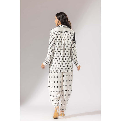 Thee Modern Roots Bloom Satin Silk Shirt