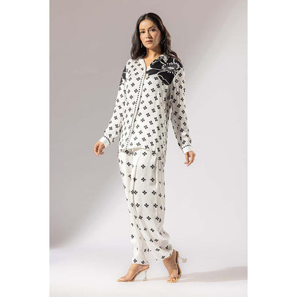 Thee Modern Roots Bloom Satin Silk Shirt