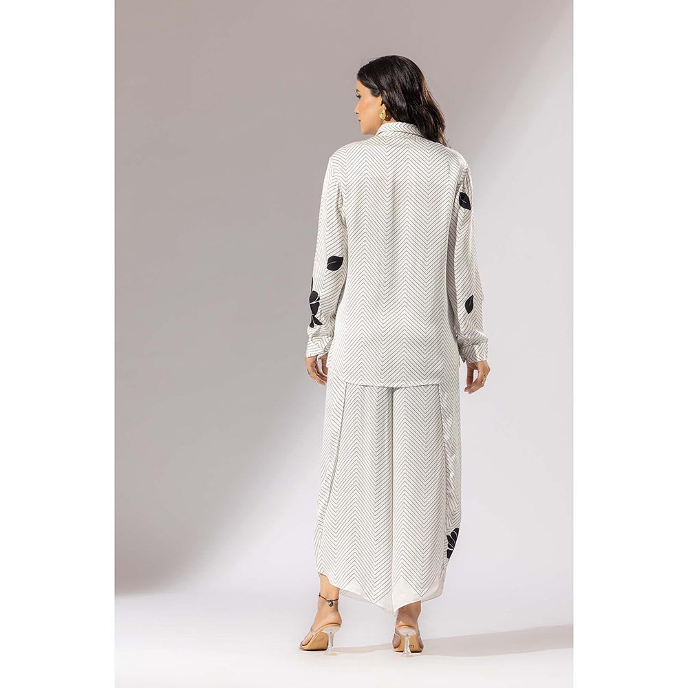 Thee Modern Roots Sakura Satin Silk Shirt