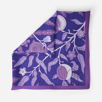 Thee Modern Roots Lilac Loom Silk Pocket Square