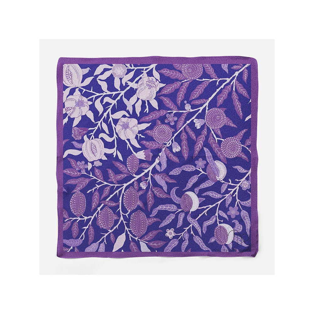 Thee Modern Roots Lilac Loom Silk Pocket Square