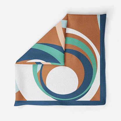 Thee Modern Roots Pixelated Planet Silk Pocket Square