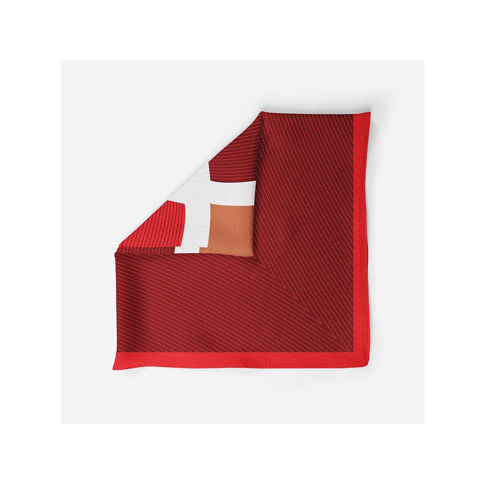 Thee Modern Roots Phoenix Flames Silk Pocket Square