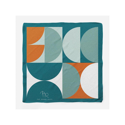 Thee Modern Roots Abstract Arc Silk Pocket Square