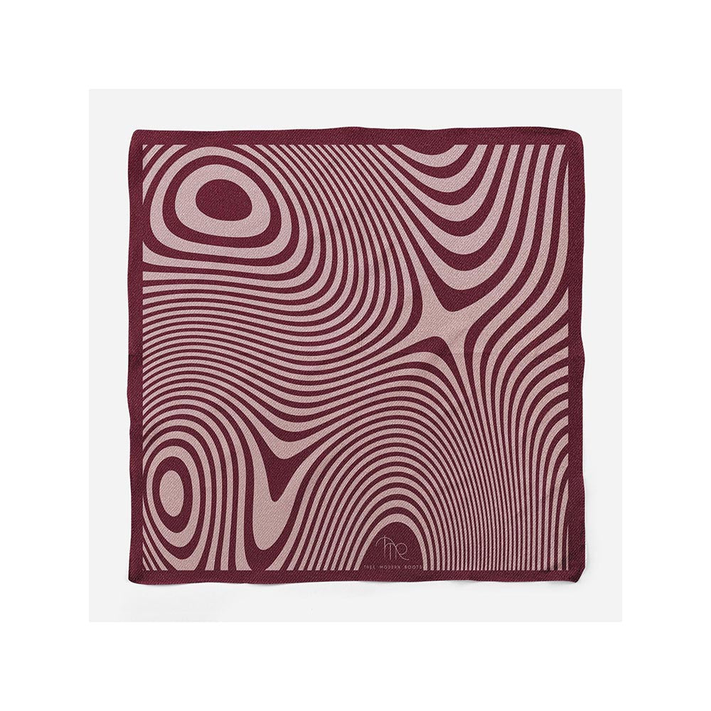 Thee Modern Roots Illusionary Echoes Silk Pocket Square