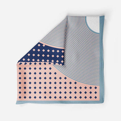 Thee Modern Roots Midnight Garden Silk Pocket Square