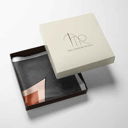 Thee Modern Roots Blackout Illusion Silk Pocket Square