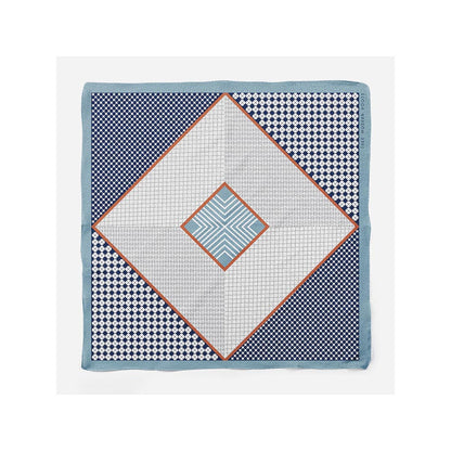 Thee Modern Roots Midnight Maze Silk Pocket Square