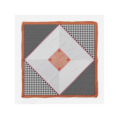 Thee Modern Roots Optical Illusion Silk Pocket Square