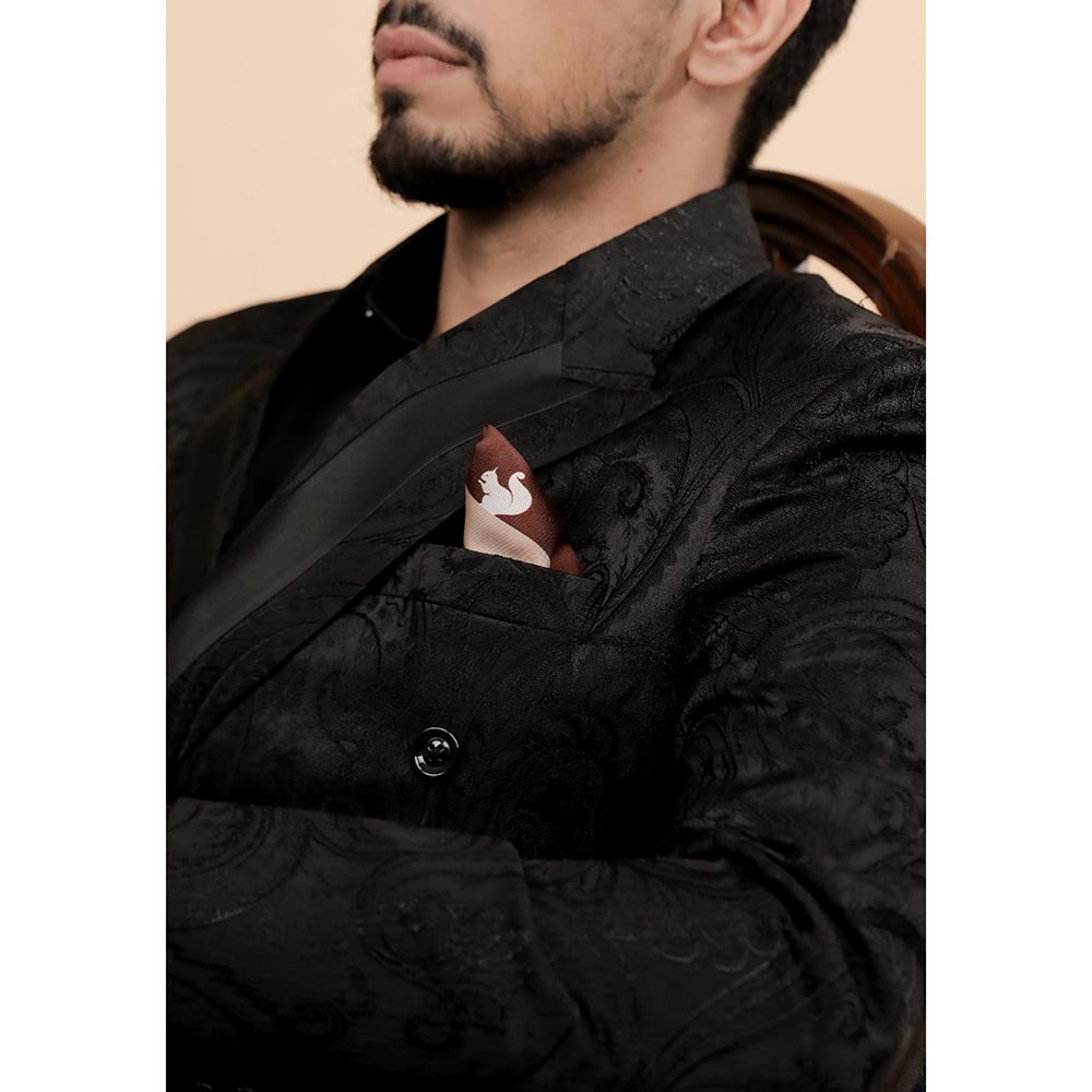 Thee Modern Roots Charming Critters Silk Pocket Square