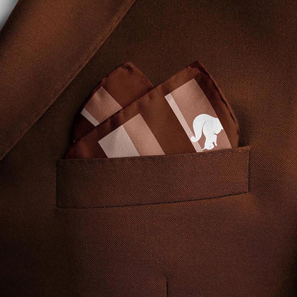 Thee Modern Roots Charming Critters Silk Pocket Square