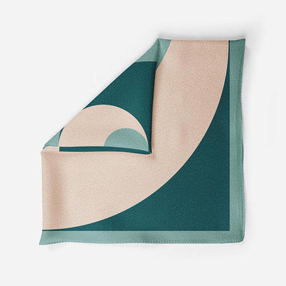 Thee Modern Roots Green Oasis Silk Pocket Square
