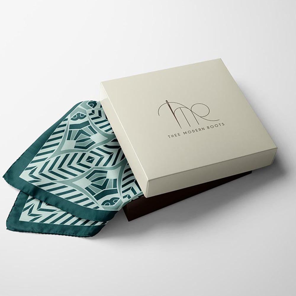 Thee Modern Roots Kaleidoscope Dreams Silk Pocket Square