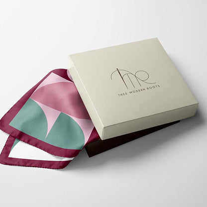 Thee Modern Roots Vineyard Vibes Silk Pocket Square