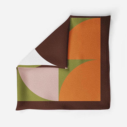 Thee Modern Roots Autumn Hues Silk Pocket Square