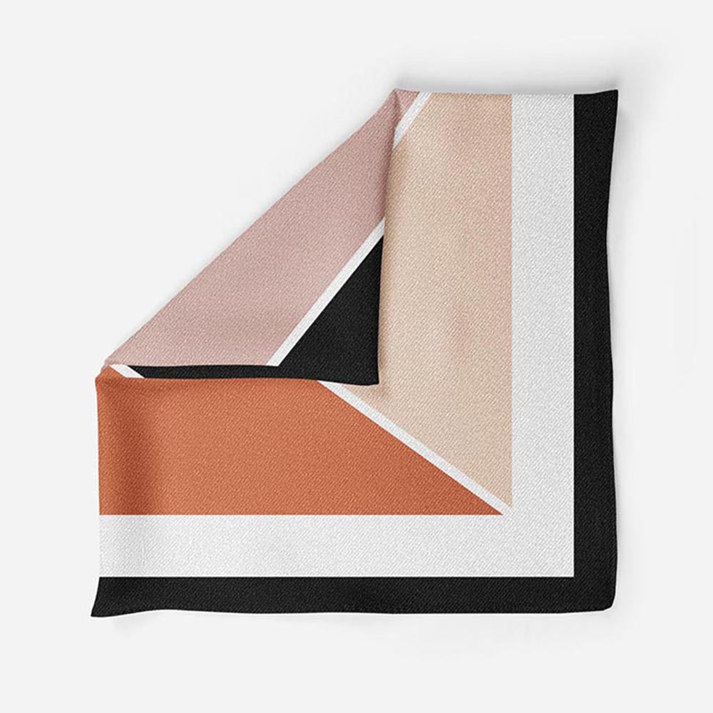 Thee Modern Roots Radiant Checkers Silk Pocket Square