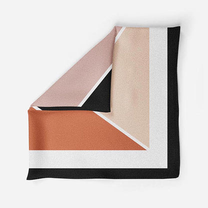 Thee Modern Roots Radiant Checkers Silk Pocket Square