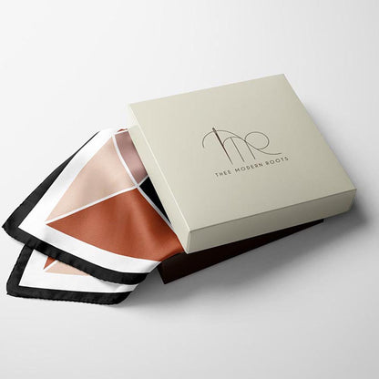 Thee Modern Roots Radiant Checkers Silk Pocket Square