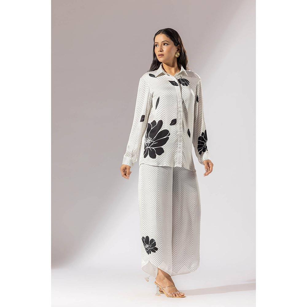 Thee Modern Roots Sakura Printed Co-Ord (Set of 2)