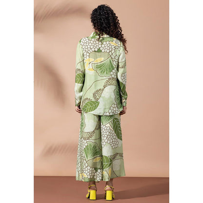 Thee Modern Roots Green Blossom Shirt