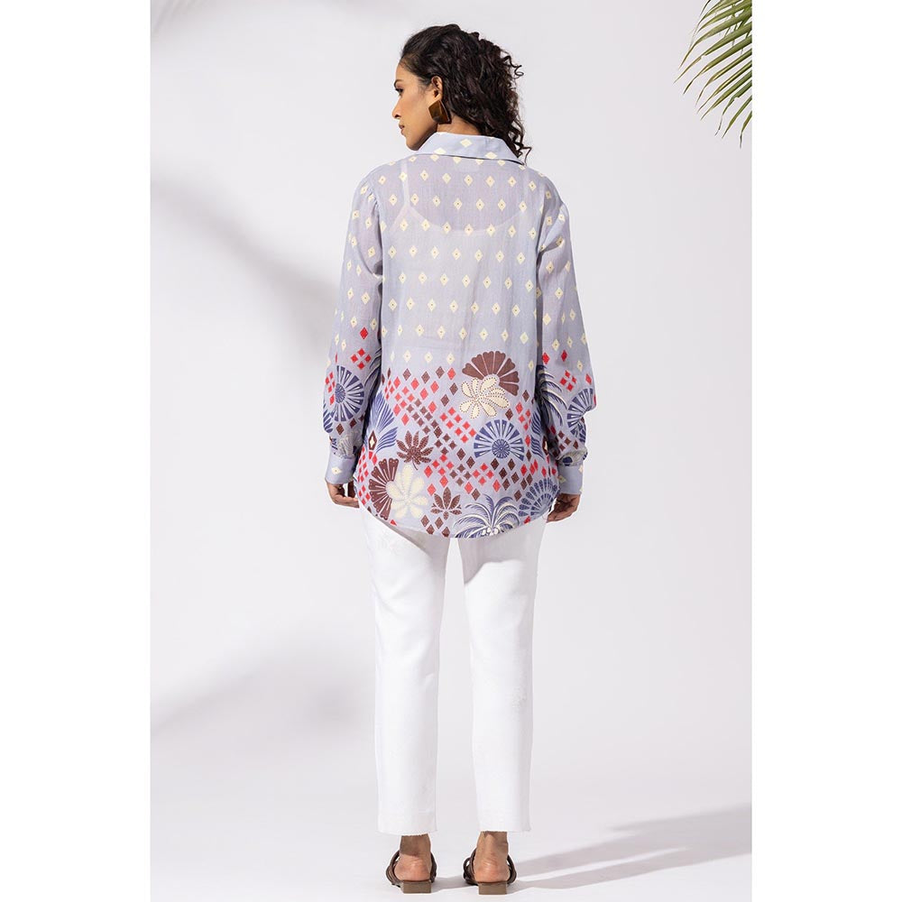 Thee Modern Roots Lavender Flora Cluster Shirt