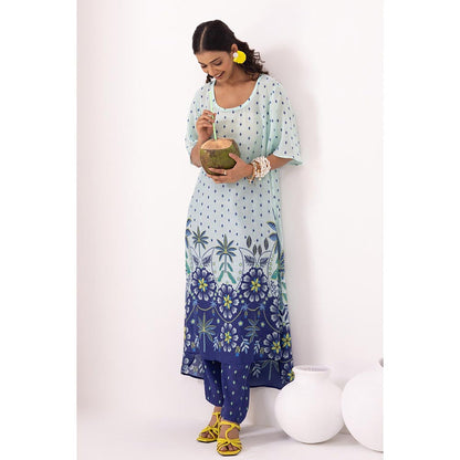 Thee Modern Roots Sky Blue Pacific Kurta