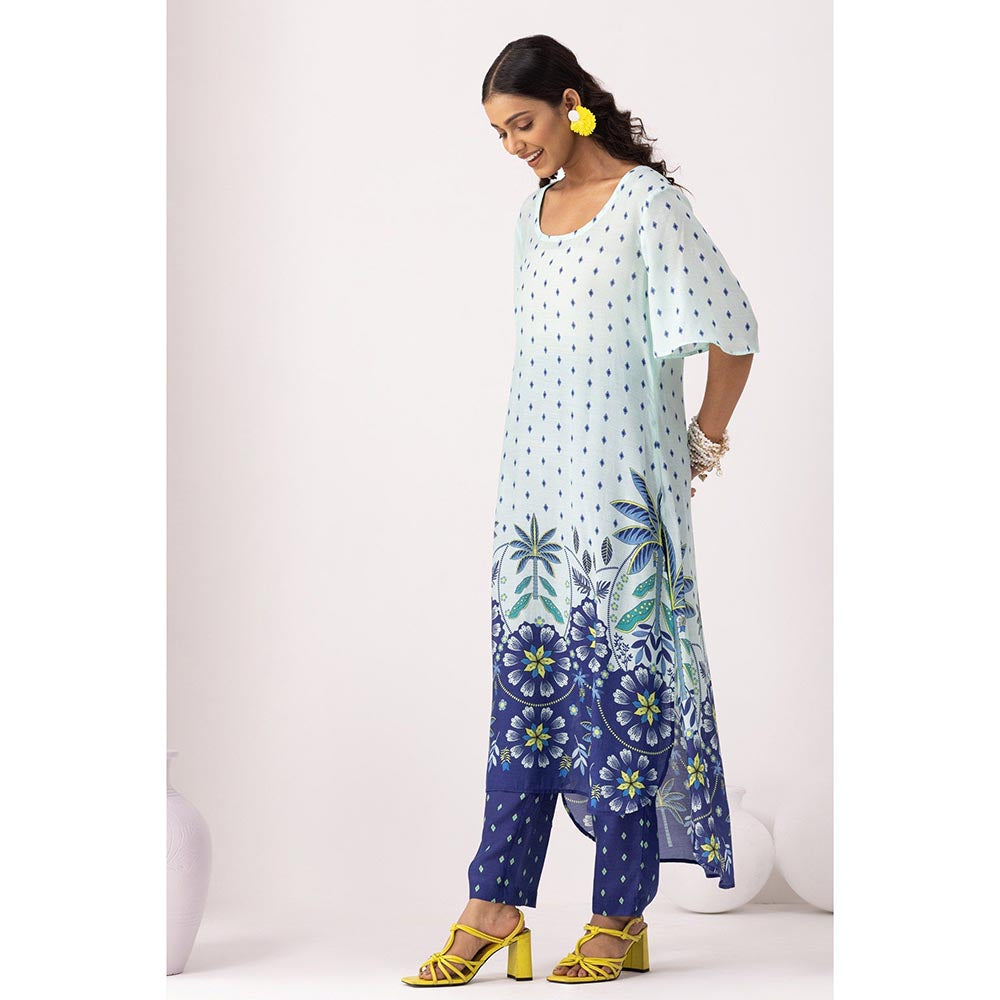 Thee Modern Roots Sky Blue Pacific Kurta