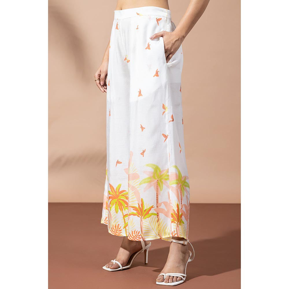 Thee Modern Roots Sunset White Palm Co-Ord (Set of 2)