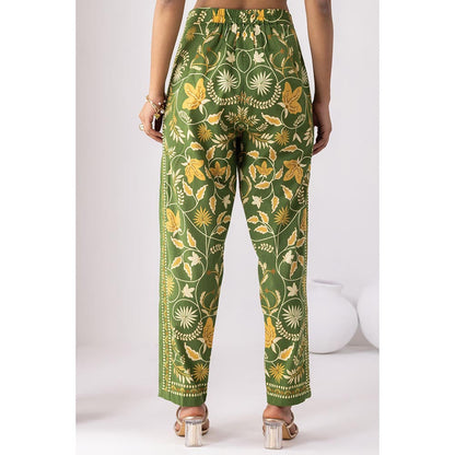 Thee Modern Roots Forest Green Co-Ord (Set of 2)