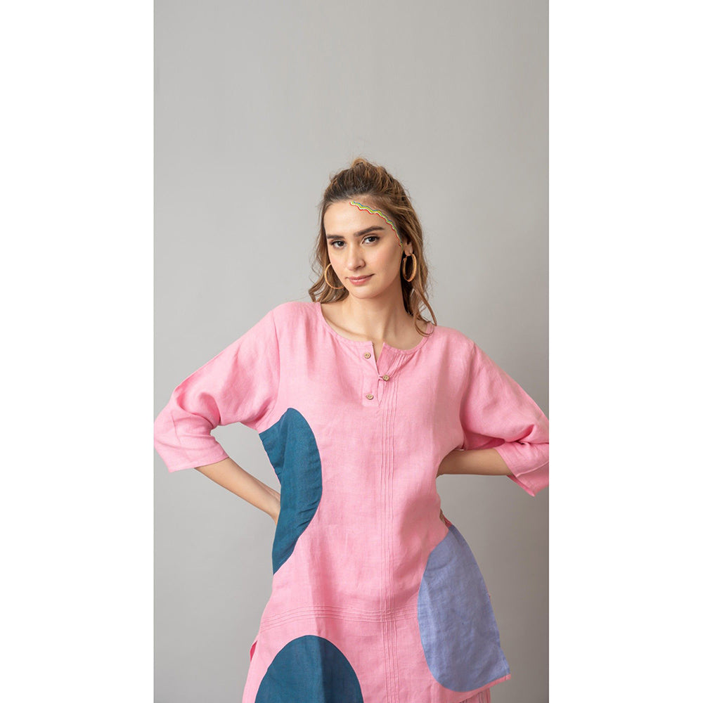 The House of Hemp Women Pink Latest Stylish Co-Ord (Set of 2)