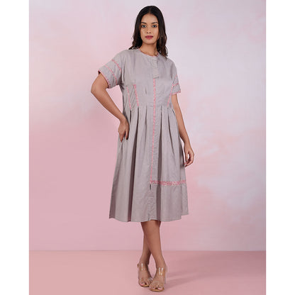 The House of Hemp Women Hemp and Lyocell Ash Weave Dress
