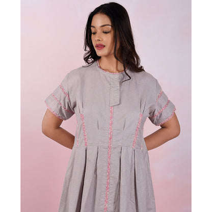 The House of Hemp Women Hemp and Lyocell Ash Weave Dress