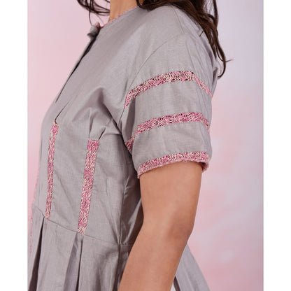 The House of Hemp Women Hemp and Lyocell Ash Weave Dress